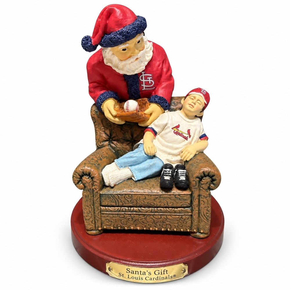 St. Louis Cardinals Santa's Gift Figurine Memory Company Limited Series MLB